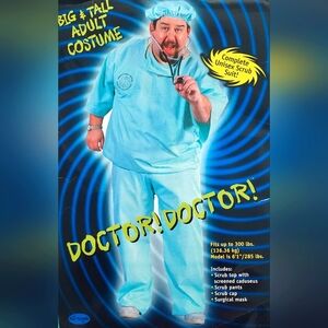 FUN WORLD DOCTOR!DOCTOR! big & tall adult costume NWT